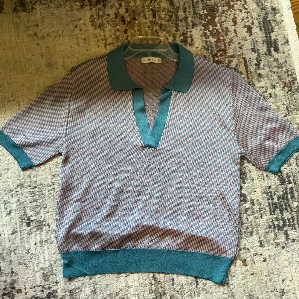 Zara Pull-over Knit Top Size Large
